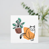 Kat en plant kaart (Staand voorkant)