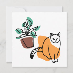 Kat en plant kaart