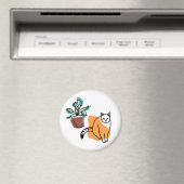 Kat en plant magneet (Insitu (Vaatwasser))