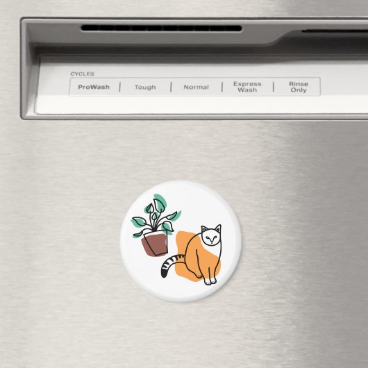 Kat en plant magneet (Insitu (Vaatwasser))