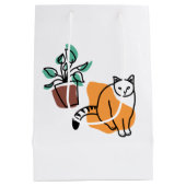 Kat en plant medium cadeauzakje (Achterkant)
