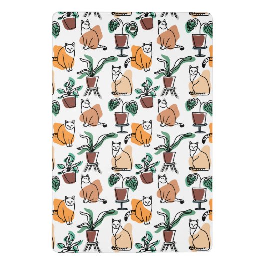 Kat en plant mini klembord (Achterkant)