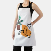 Kat en plant schort (Insitu)