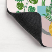 Kat en Planten Muismat (Hoek)