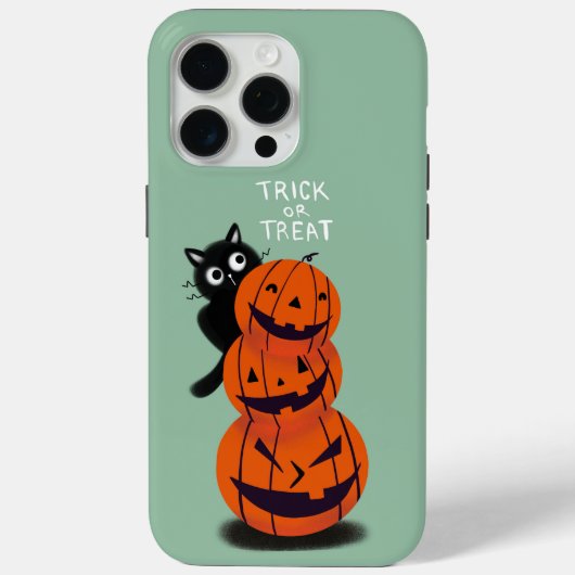Kat en pompoenen Case-Mate iPhone case (Achterkant)