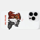 Kat en pop, Jouw tekst bewerken Case-Mate iPhone Case (Achterkant (horizontaal))