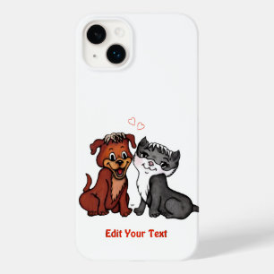 Kat en pop, Jouw tekst bewerken Case-Mate iPhone 14 Plus Hoesje