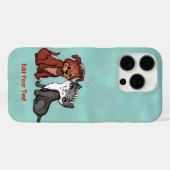 Kat en pop, Jouw tekst bewerken Case-Mate iPhone Case (Achterkant (horizontaal))