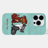Kat en pop, Jouw tekst bewerken Case-Mate iPhone Case (Achterkant (horizontaal))
