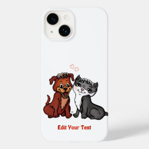 Kat en pop, Jouw tekst bewerken Case-Mate iPhone 14 Hoesje