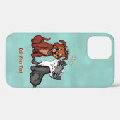 Kat en pop, Jouw tekst bewerken Case-Mate iPhone Case (Achterkant (horizontaal))