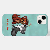 Kat en pop, Jouw tekst bewerken Case-Mate iPhone Case (Achterkant (horizontaal))