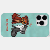 Kat en pop, Jouw tekst bewerken Case-Mate iPhone Case (Achterkant (horizontaal))