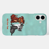 Kat en pop, Jouw tekst bewerken Case-Mate iPhone Case (Achterkant (horizontaal))