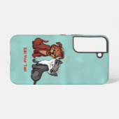 Kat en pop, Jouw tekst bewerken Samsung Galaxy Hoesje (Achterkant horizontaal)