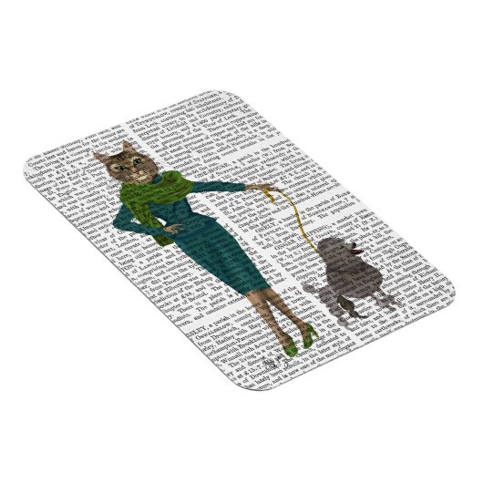 Kat en porselein magneet (Rechterzijde)