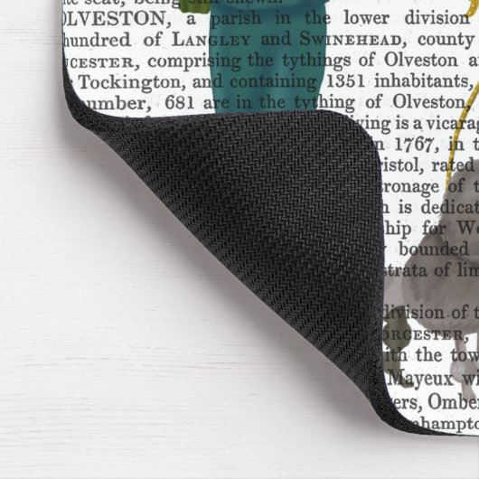 Kat en porselein muismat (Hoek)