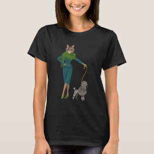 Kat en porselein t-shirt