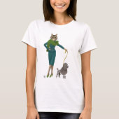 Kat en porselein t-shirt (Voorkant)