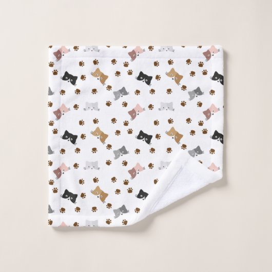 Kat en poten bad handdoek (Wasdoekje)