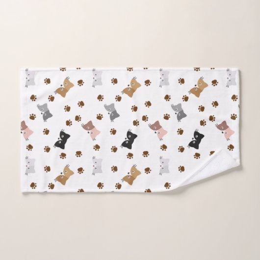 Kat en poten bad handdoek (Handdoek)