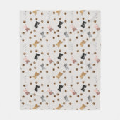 Kat en poten fleece deken (Voorkant)