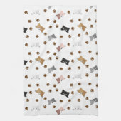 Kat en poten theedoek (Verticaal)