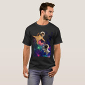 Kat En Pug Astronauten T-shirt (Voorkant volledig)