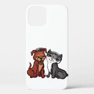 Kat en puppy Case-Mate iPhone case