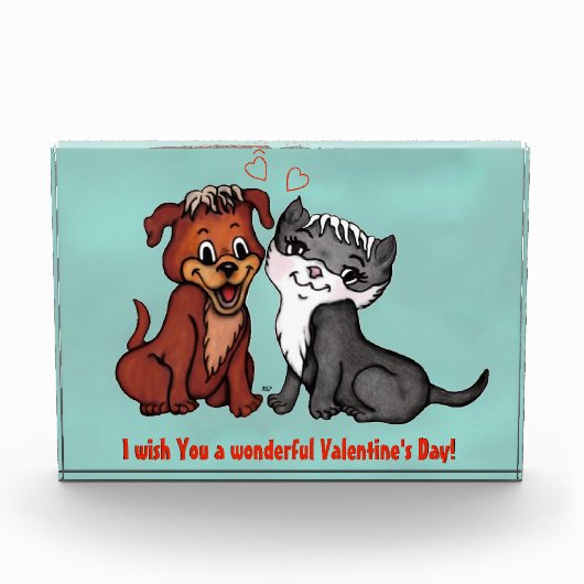 Kat en puppy fotoblokken (Voorkant)