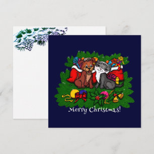 Kat en puppy, Happy XMas