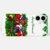 Kat en puppy, Happy XMas Case-Mate iPhone Case (Achterkant (horizontaal))
