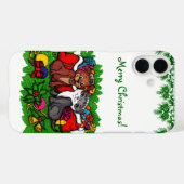 Kat en puppy, Happy XMas Case-Mate iPhone Case (Achterkant (horizontaal))