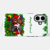 Kat en puppy, Happy XMas Case-Mate iPhone Case (Achterkant (horizontaal))
