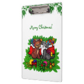 Kat en puppy, Happy XMas Klembord (Links)