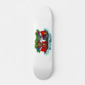 Kat en puppy, Happy XMas Persoonlijk Skateboard (Voorkant)