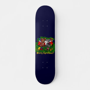 Kat en puppy, Happy XMas Persoonlijk Skateboard