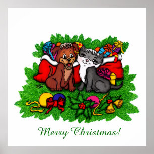 Kat en puppy, Happy XMas Poster