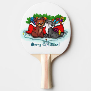 Kat en puppy, Happy XMas Tafeltennisbatje