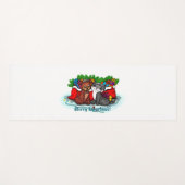 Kat en puppy, Happy XMas Yogamat (Voorkant (horizontaal))
