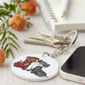 Kat en puppy sleutelhanger (Voorkant Rechts)