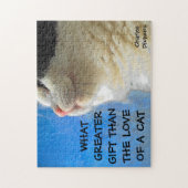 Kat en raam Charles Dickens Quote Legpuzzel (Verticaal)