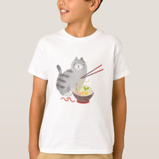 Kat en Ramen, kawaii cat T-Shirt