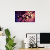 Kat- en Raven-zwaartekracht Poster (Thuiskantoor)