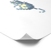 Kat- en rode ballon, Poster voor kunstschildpad (Hoek)