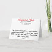 Kat en Rozen Valentijn Kaart (Achterkant)