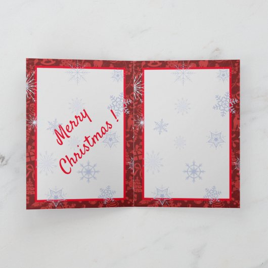 Kat en Santa Kaart (Binnen)