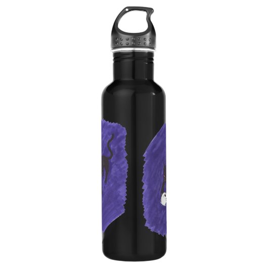 Kat en schedel waterfles (Voorkant)