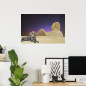 Kat en Sfinx. Poster (Thuiskantoor)