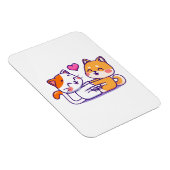 Kat en Shiba Inu Magneet (Rechterzijde)